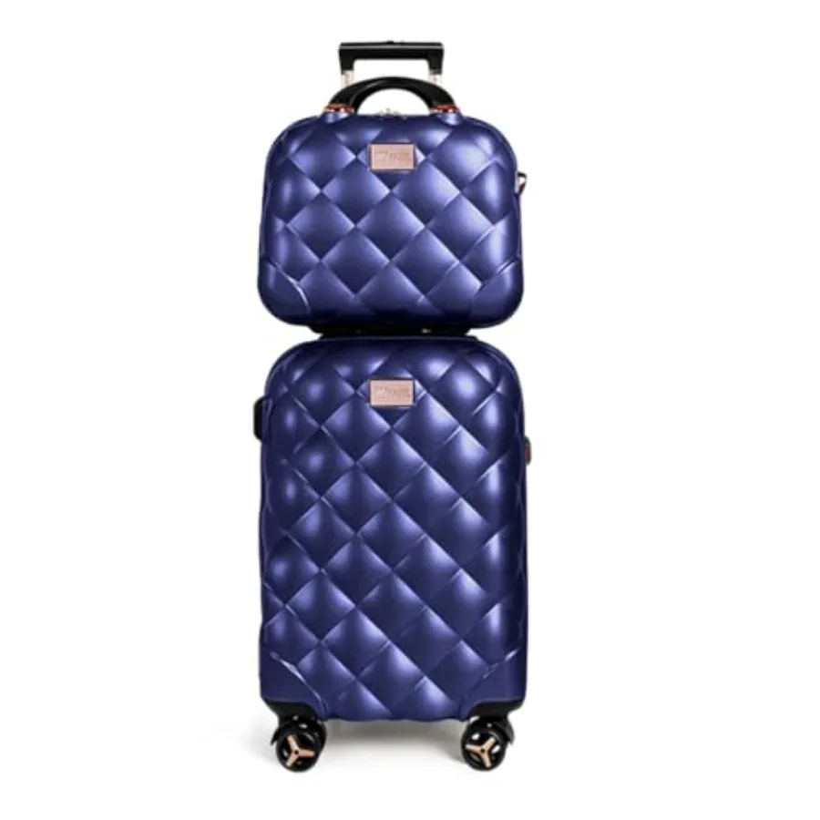 Expandable Hard Shell Luggage Set - 여행용 2개 세트, 14/20인치 휴대용 수하물,