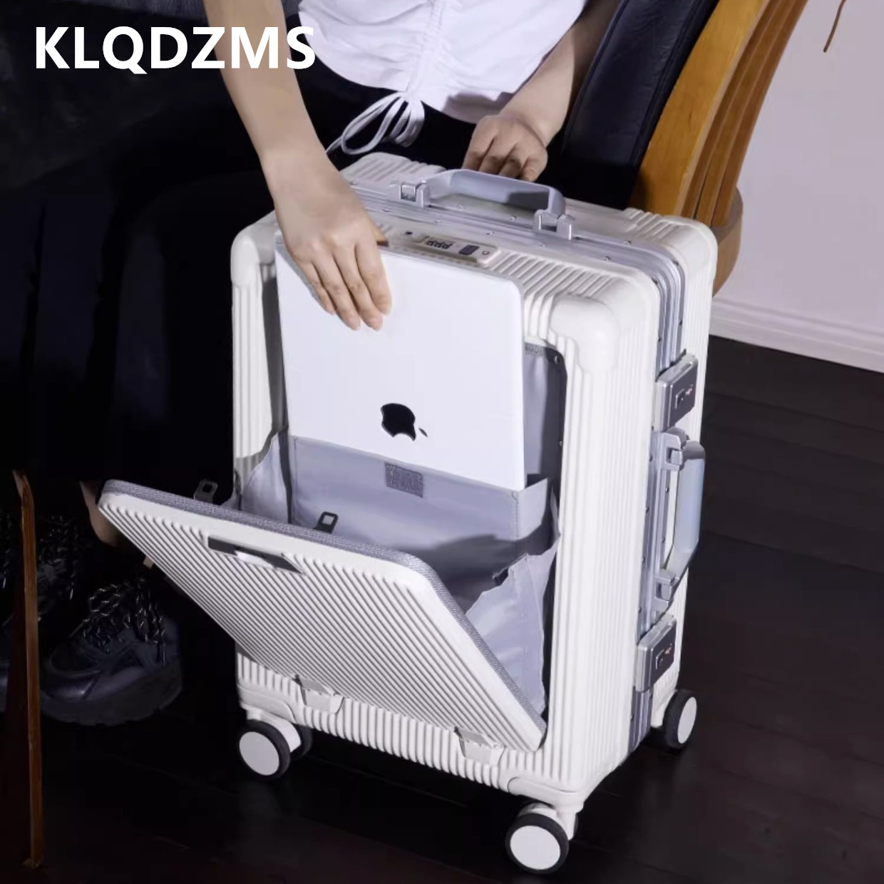 Front Opening Laptop Luggage 24 Inch - KLQDZMS 20인치/24인치 ABS+PC 소재의 앞면 개폐형