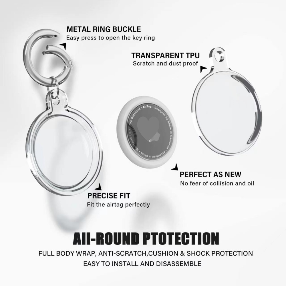 TPU 투명 방수 보호 커버 케이스 - 애플 에어태그  - Luggage Protective Cover Transparent 리뷰 및 가격