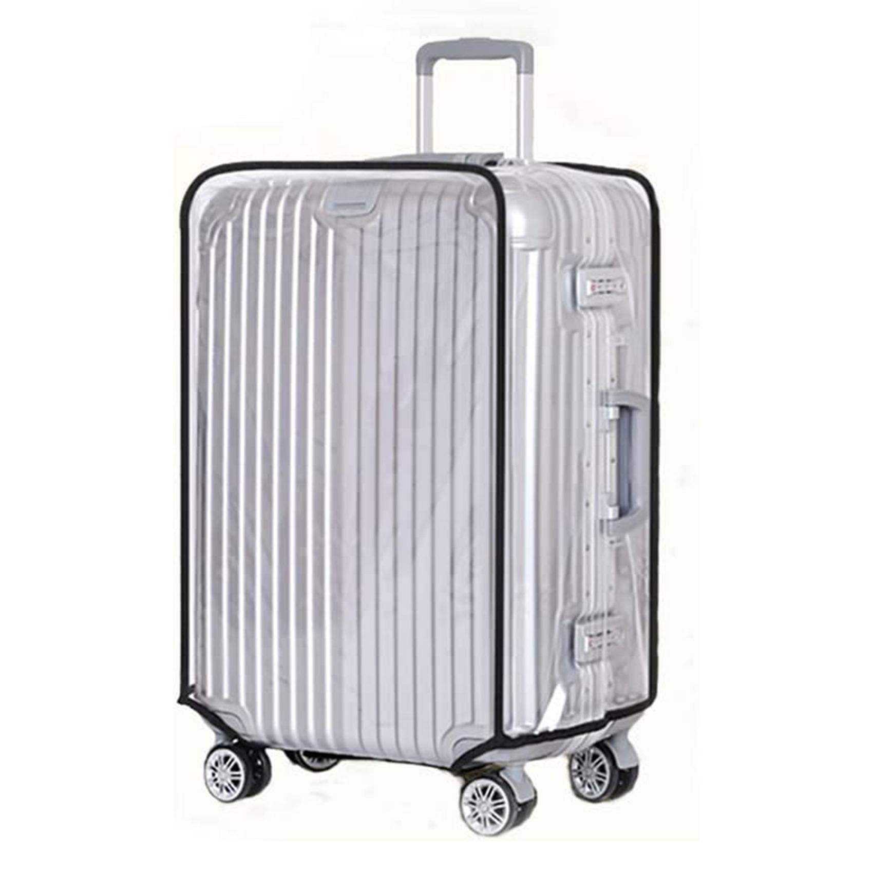 새로운 풀 투명 여행용 가방 보호 커버 방수 방진 내구 - Waterproof Suitcase Cover Protector 리뷰 및 가격