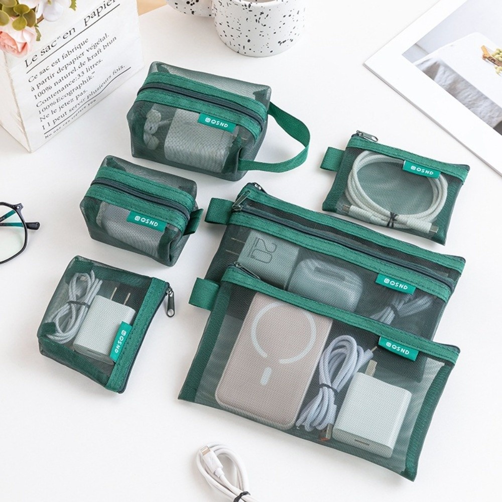 튼튼한 나일론 소재의 투명 수납 가방, 사각형, 가벼운 - Cosmetic Bags 리뷰 및 가격