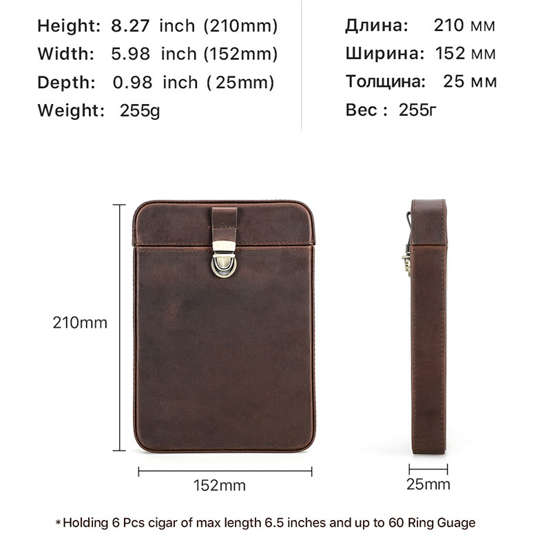 고급 천연 가죽 휴대용 시가 케이스 홀스터 여행용 휴미 - Travel Bags 리뷰 및 가격