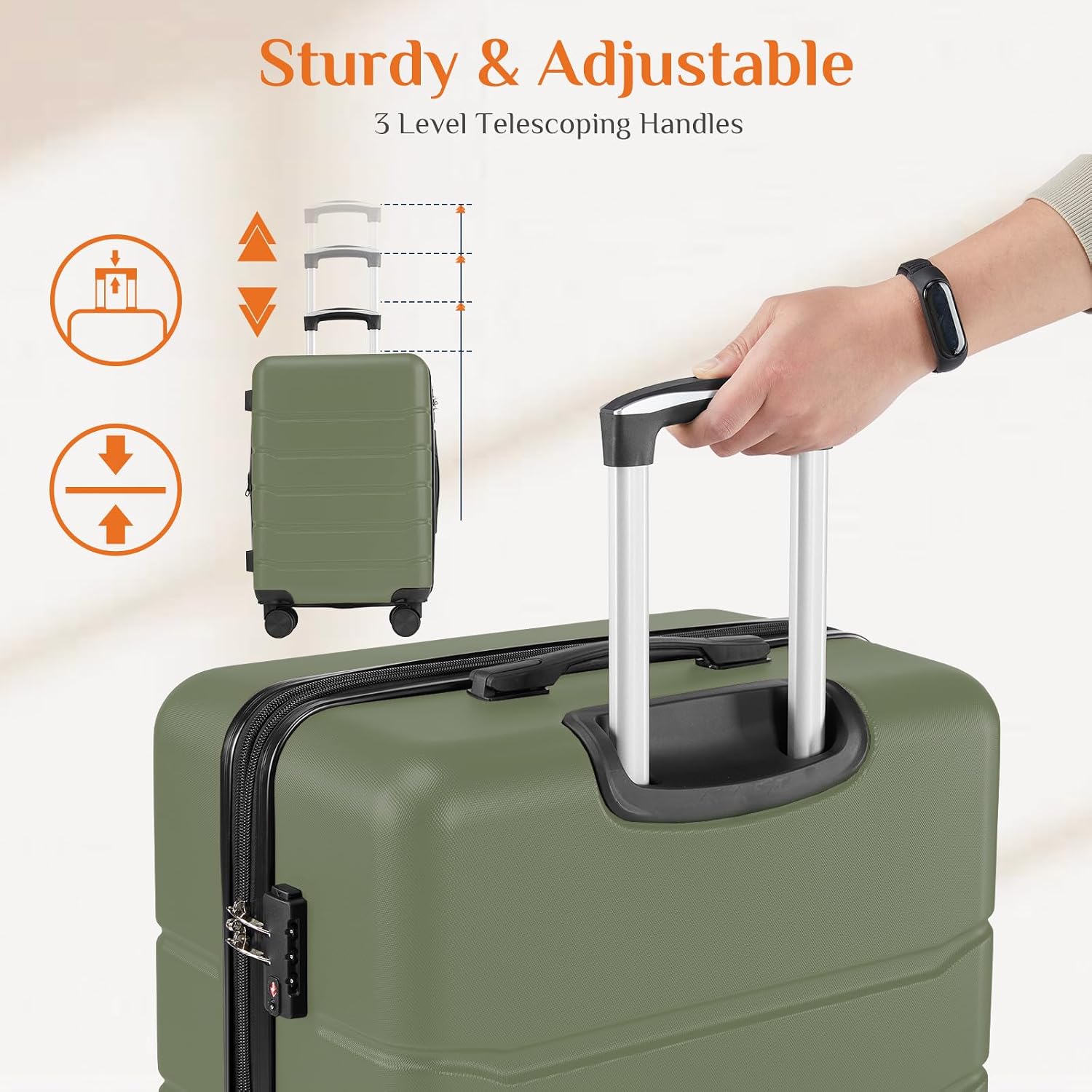 28인치 기내용 수하물, 하드 쉘 ABS 여행 가방,  - Expandable Hard Shell Luggage Set 리뷰 및 가격