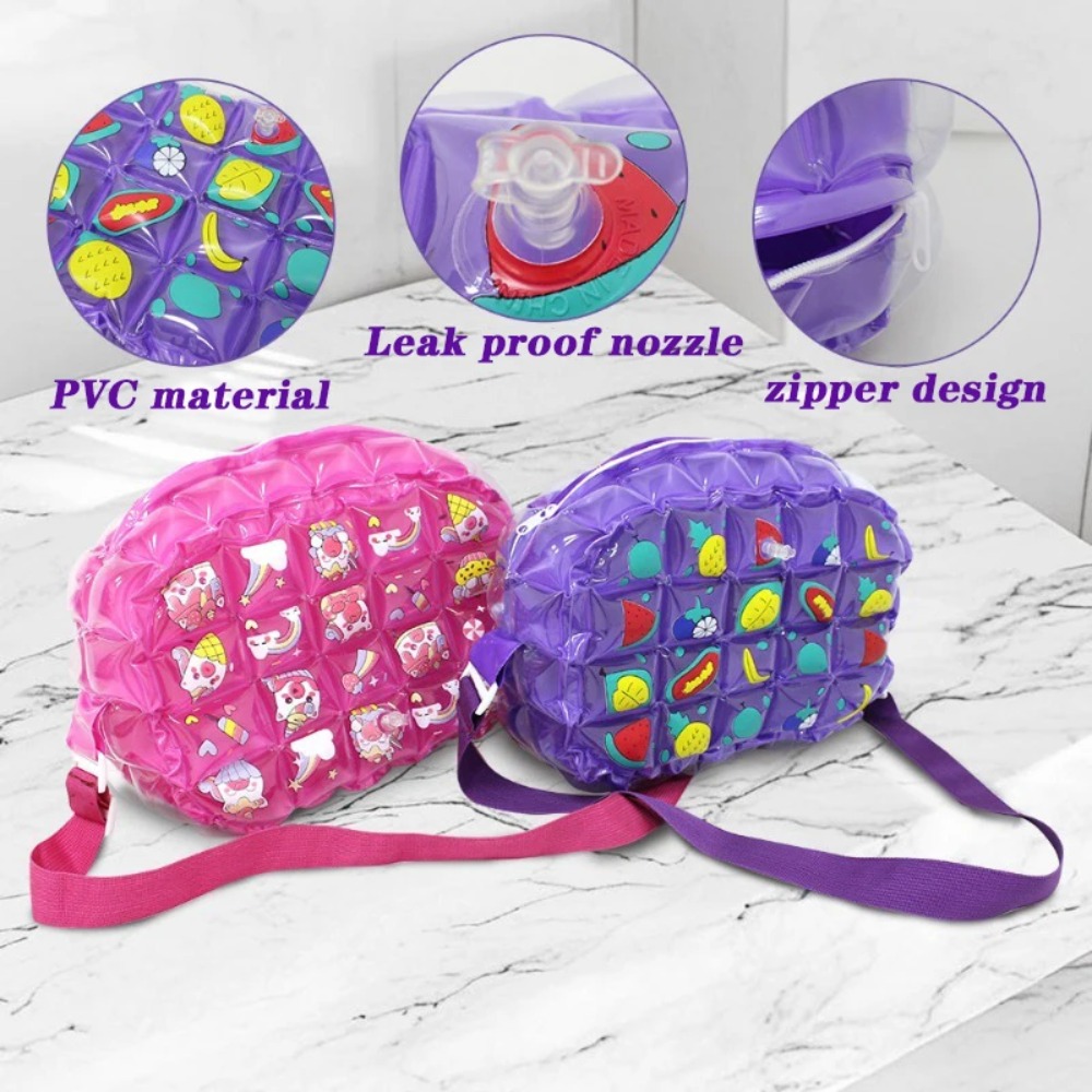 해변 휴가 PVC 스탬프 인쇄 풍선형 크로스백 외출용  - Handbags 리뷰 및 가격