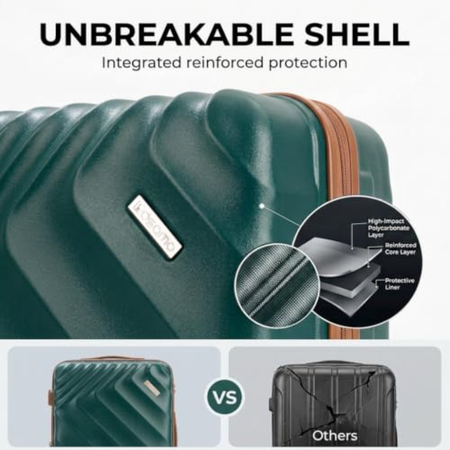 5피스 하드쉘 확장형 여행가방 세트, 항공사 승인 휴대 - Expandable Hard Shell Luggage Set 리뷰 및 가격