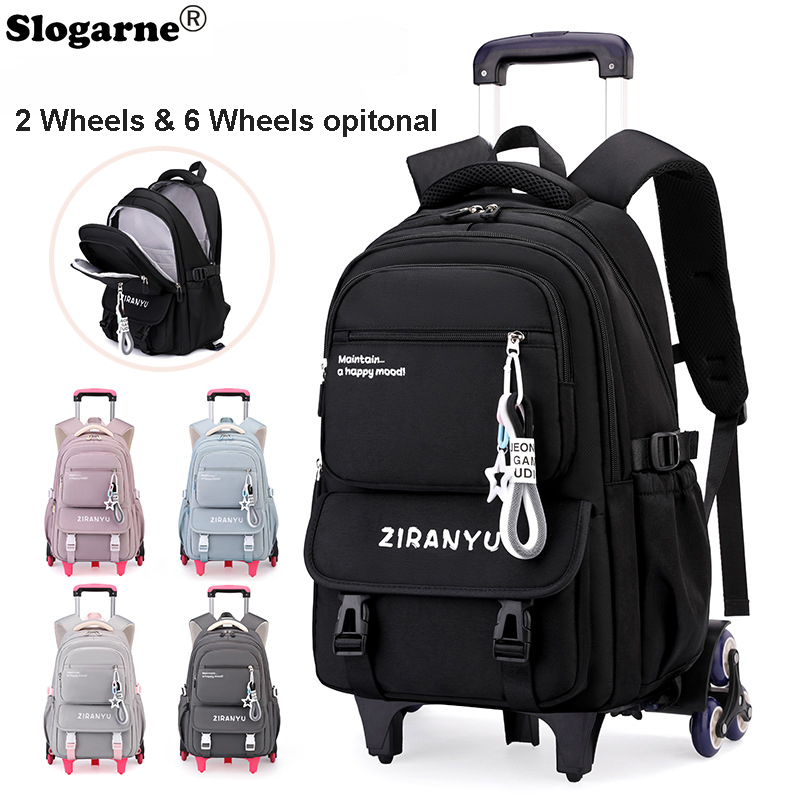 학생용 트롤리 백팩, 어린이용 2026년 신제품, 6개 - Foldable Rolling Luggage Bag 리뷰 및 가격