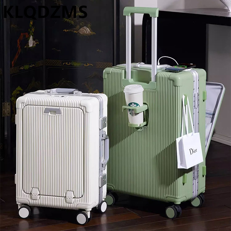 KLQDZMS 20인치/24인치 ABS+PC 소재의 앞 - Front Opening Laptop Luggage 24 Inch 리뷰 및 가격