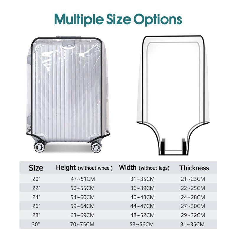 핫세일 여행용 투명 수하물 커버 방수 및 방진 PVC  - Luggage Protective Cover Transparent 리뷰 및 가격