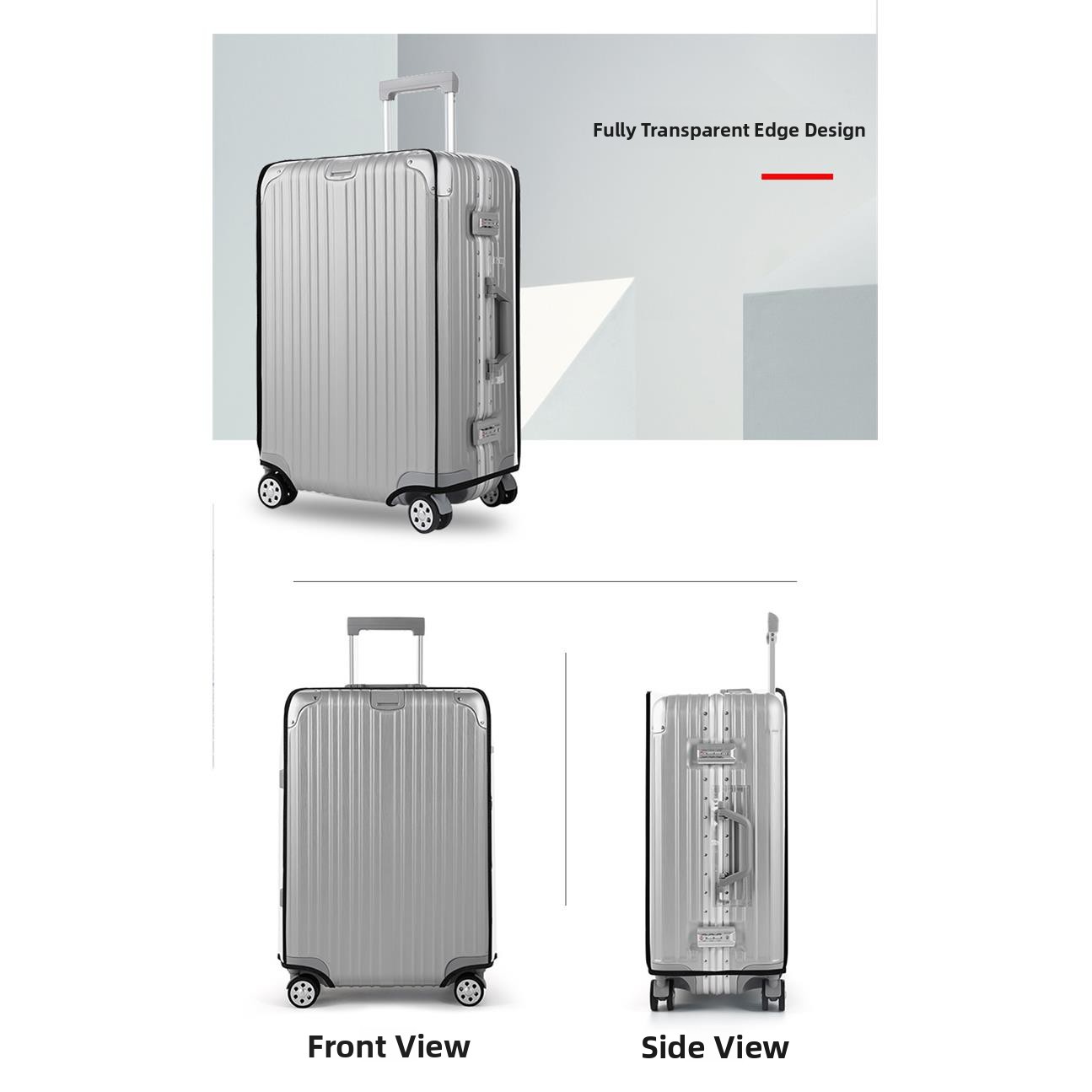 두꺼운 방수 투명 여행용 캐리어 커버 보호 슬리브, 내 - Luggage Protective Cover Transparent 리뷰 및 가격