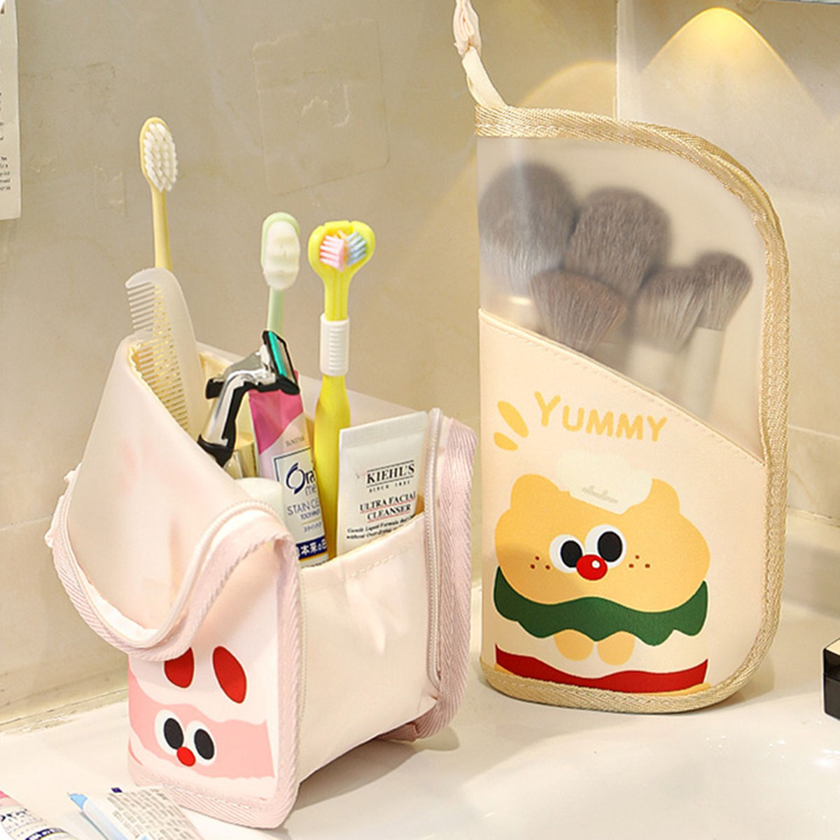 1Pcs 화장품 가방 여행 스탠드 보관 메이크업 속옷  - Cosmetic Bags 리뷰 및 가격