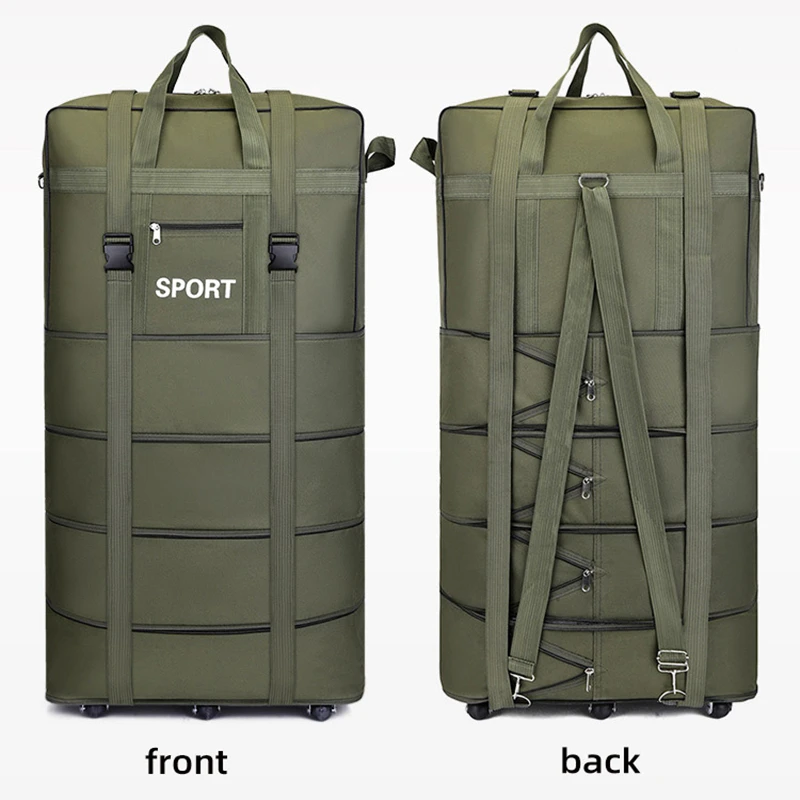 플러스 항공사 체크 백 옥스포드 대용량 여행 범용 휠  - Foldable Rolling Luggage Bag 리뷰 및 가격